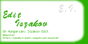 edit iszakov business card